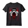 HapTiger Compton - T-shirt a bandana con teschio e bandana - Stile Gangster Los Angeles - Ideale per gli amanti dello streetwear