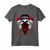 HapTiger Compton - T-shirt a bandana con teschio e bandana - Stile Gangster Los Angeles - Ideale per gli amanti dello streetwear