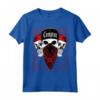 HapTiger Compton - T-shirt a bandana con teschio e bandana - Stile Gangster Los Angeles - Ideale per gli amanti dello streetwear