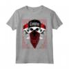 HapTiger Compton - T-shirt a bandana con teschio e bandana - Stile Gangster Los Angeles - Ideale per gli amanti dello streetwear