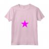Donna Stella Fucsia su più colori - Maglietta con Collo a V per Squadre Sportive e Gruppi - Ideale per Eventi Speciali