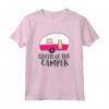 Campeggiatore Regina Del Camper - Maglietta Divertente per Mamme Camper - Ideale per Regalo a Tema Campeggio