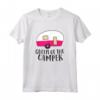 Campeggiatore Regina Del Camper - Maglietta Divertente per Mamme Camper - Ideale per Regalo a Tema Campeggio