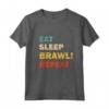 Lets BRAWL! School is Cool but Brawl is Cooler - Let's Be Stars Maglietta - Design by Team HapTiger for Videogame Enthusiasts