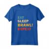 Lets BRAWL! School is Cool but Brawl is Cooler - Let's Be Stars Maglietta - Design by Team HapTiger for Videogame Enthusiasts