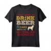 Pastore Australiano Papà Beer Drink Hang Birra Hang - Maglietta Vint per Amanti dei Cani Australiani - Regalo Divertente per Amanti della Birra