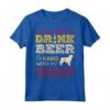 Pastore Australiano Papà Beer Drink Hang Birra Hang - Maglietta Vint per Amanti dei Cani Australiani - Regalo Divertente per Amanti della Birra