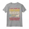 Pastore Australiano Papà Beer Drink Hang Birra Hang - Maglietta Vint per Amanti dei Cani Australiani - Regalo Divertente per Amanti della Birra