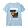 Powered By Pizza Rottweiler Cane Maglietta - Regalo Divertente per Proprietario di Rottweiler - Ideale per Amanti dei Cani