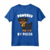 Powered By Pizza Rottweiler Cane Maglietta - Regalo Divertente per Proprietario di Rottweiler - Ideale per Amanti dei Cani