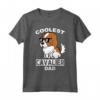 Coolest Cavalier King Charles Spaniel Dad - Cane Maglietta per Proprietari di Cavalier King Charles Spaniel - Regalo per Amanti dei Cani
