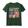 Best Chihuahua Dad Ever Flag Chiwawa Dog Patriotic Men Gift Maglietta - Ideal Gift for Dog Lovers - Patriotic Pet Owner Tee