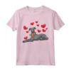 Piccolo Levriero Italiano Cane Con Peluche E Molti Cuori - Maglietta Divertente per Amanti dei Cani - Ideale come Regalo