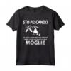 Sto Pescando Pescare Fishing Club Di Pesca - Maglietta Regalo per Pescatore - Completo da Pesca per Natale e Compleanno
