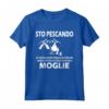 Sto Pescando Pescare Fishing Club Di Pesca - Maglietta Regalo per Pescatore - Completo da Pesca per Natale e Compleanno