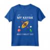 My Kayak Is Calling - T-Shirt Kayak Divertente per Uomini, Donne e Bambini - Ideale per Festa del Papà, Compleanni e Natale
