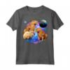Capibara Divertente Galassia Terra e Luna - Maglietta per Amanti dei Capibara - Regalo Unico e Divertente