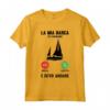 Capitano La Mia Barca Sta Chiamando E Devo Andare - Maglietta per Marinai e Skipper - Regalo Nautico per Compleanno, Natale o Festa del Papà