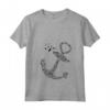 Mare Vela Skipper ancora barca marinaio capitano - Maglietta con Collo a V per gli amanti del mare - Ideale come regalo per skipper
