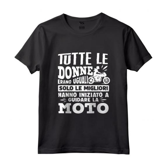 Motocross Motociclista Donna Moto - Vintage Maglietta per Appassionate di Motociclismo - Fantastico Regalo per Guidatrici di Moto