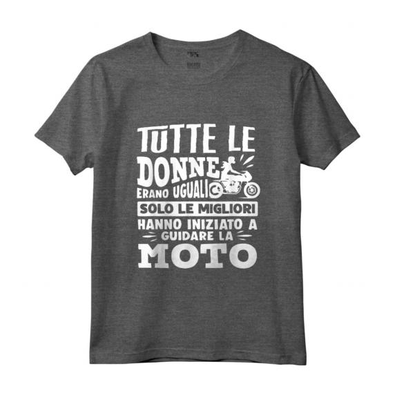 Motocross Motociclista Donna Moto - Vintage Maglietta per Appassionate di Motociclismo - Fantastico Regalo per Guidatrici di Moto