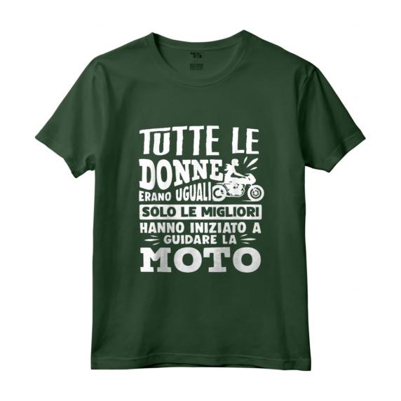 Motocross Motociclista Donna Moto - Vintage Maglietta per Appassionate di Motociclismo - Fantastico Regalo per Guidatrici di Moto