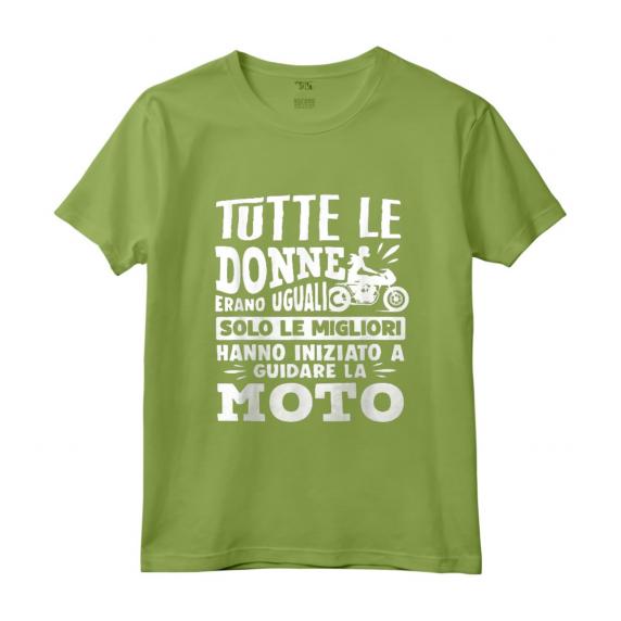 Motocross Motociclista Donna Moto - Vintage Maglietta per Appassionate di Motociclismo - Fantastico Regalo per Guidatrici di Moto