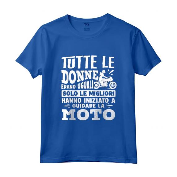 Motocross Motociclista Donna Moto - Vintage Maglietta per Appassionate di Motociclismo - Fantastico Regalo per Guidatrici di Moto