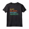 Padel Tennis Regalo Eat Sleep Padel Repeat Divertente Maglietta - Ideale per Compleanno o Appassionati di Sport