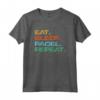 Padel Tennis Regalo Eat Sleep Padel Repeat Divertente Maglietta - Ideale per Compleanno o Appassionati di Sport