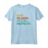 Padel Tennis Regalo Eat Sleep Padel Repeat Divertente Maglietta - Ideale per Compleanno o Appassionati di Sport
