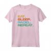 Padel Tennis Regalo Eat Sleep Padel Repeat Divertente Maglietta - Ideale per Compleanno o Appassionati di Sport