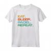 Padel Tennis Regalo Eat Sleep Padel Repeat Divertente Maglietta - Ideale per Compleanno o Appassionati di Sport
