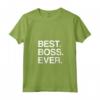 Donna Best Boss Ever - Maglietta divertente per il tuo capo - Collo a V - Ideale come regalo per Manager o CEO