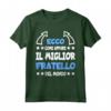 IL MIGLIOR FRATELLO DEL MONDO - Maglietta divertente 2021 per Fratelli - Idea Regalo per Fratelli Maggiori e Minori