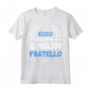 IL MIGLIOR FRATELLO DEL MONDO - Maglietta divertente 2021 per Fratelli - Idea Regalo per Fratelli Maggiori e Minori