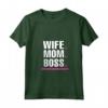 Donna Wife Mom Boss - Moglie Mamma Capo - Maglietta Divertente Regalo per Compleanno, Natale, o Giorno del Capo