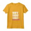 Donna Wife Mom Boss - Moglie Mamma Capo - Maglietta Divertente Regalo per Compleanno, Natale, o Giorno del Capo