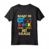 Bambino Ready to Rock 1st Grade - Maglietta per il Primo Giorno di Scuola - Regalo per Bambini di Prima Elementare