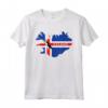 T-shirt Bandiera Islandese della Mappa dell'Islanda con Puffin Atlantico - Ideale per gli Amanti dell'Islanda