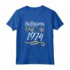 Bellissima Dal 1974 - Compleanno 49 Anni Donna Regalo Maglietta Vintage Retrò - Ideale per Natale e Altre Occasioni