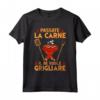 Barbecue & Griglia Papà BBQ Il Re Vuole Grigliare - Maglietta per Griller - Ideale come Regalo per gli Amanti del Barbecue
