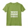 Donna Wife Mom Boss - Maglietta Divertente per la Festa della Mamma e il Giorno del Capo - Regalo Originale per Moglie, Mamma e Datrice di Lavoro