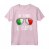 Italia Dialetto Italiano Io Sono Il Capo Maglietta - Divertente Abbigliamento con Slang Italiano e Bandiera Italiana - Perfetta per Orgogliosi delle Radici Italiane