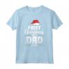 Il primo Natale da papà - Regalo di Maglietta per il Futuro Papà - Ideale per l'Annuncio della Gravidanza a Natale