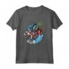 HapTiger Avengers Family Vacation 2023 Iron Man Thor Hulk Cap Maglietta - Matching Family Vacation Outfits for Boys, Girls, Men, and Women - Official Marvel Merchandise