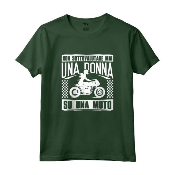 Motocross Motociclista Donna Moto Regali Maglietta - Vintage tema di Motociclista per Donne Appassionate di Moto