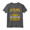 La Vita Inizia Ai Quaranta 1982 - Maglietta Compleanno per Uomo/Donna - Ideale Regalo per 40 Anni - Vintage