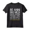 80 Anni di Compleanno Uomo Donna - T-shirt Divertente ed Edizione Limitata - Idee Regalo Vintage