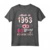 Made In 1963 - Regalo Floreale per 60 Anni - Maglietta Compleanno Donna - Limited Edition Vintage